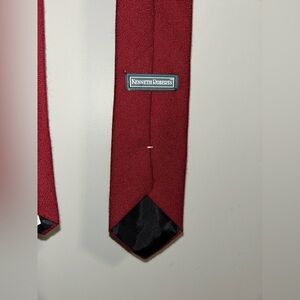 100% Vintage burgundy wool men’s necktie